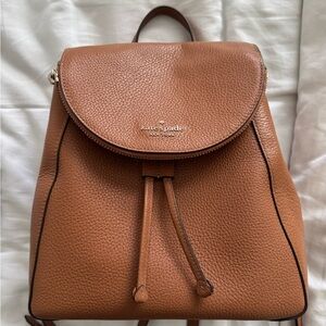 Kate Spade Tan Leather Backpack